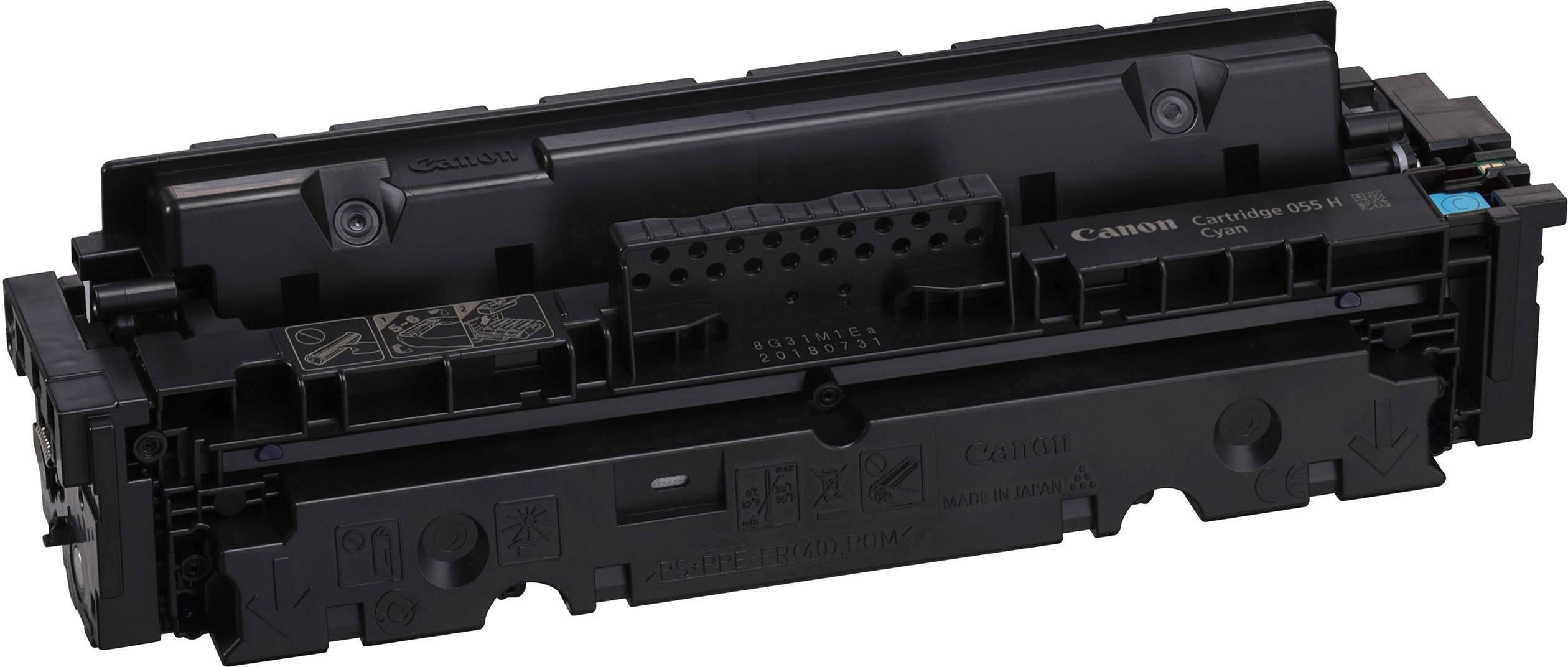 Schwarze Canon Druckerpatrone, Modell 049. Quadratische Form mit mehreren Verbindungspunkten. Geeignet zur Verwendung in Laserdruckern.