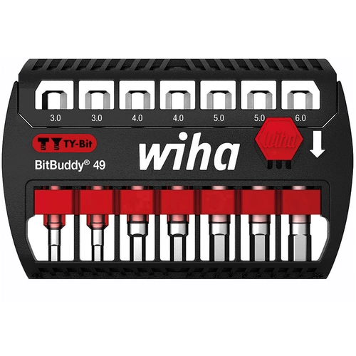 Wiha 42114 Bit-Set 7teilig Innen-Sechskant Wiha 42114 Bit-Set 7teilig Innen-Sechskant