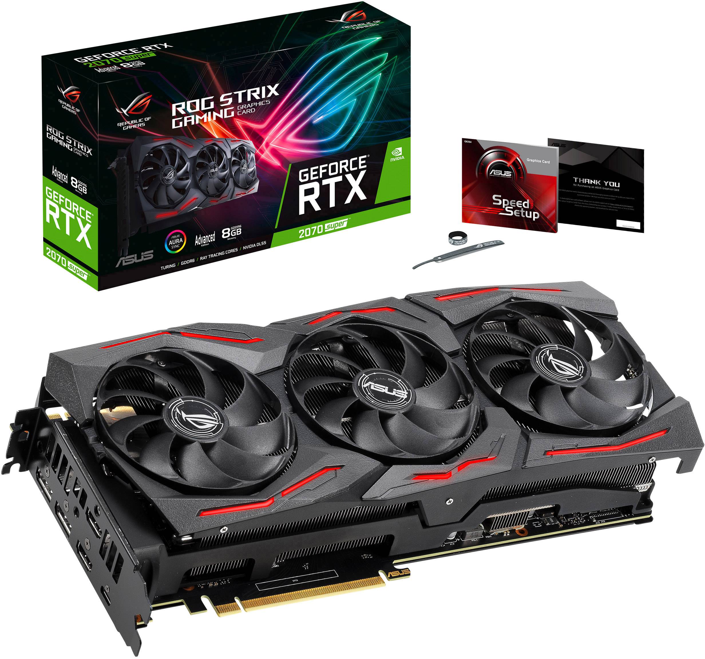 Asus Grafikkarte Nvidia GeForce RTX2070S SUPER Advanced Gaming 8GB GDDR6-RAM PCIe x16 HDMI®, DisplayPort, USB-C™