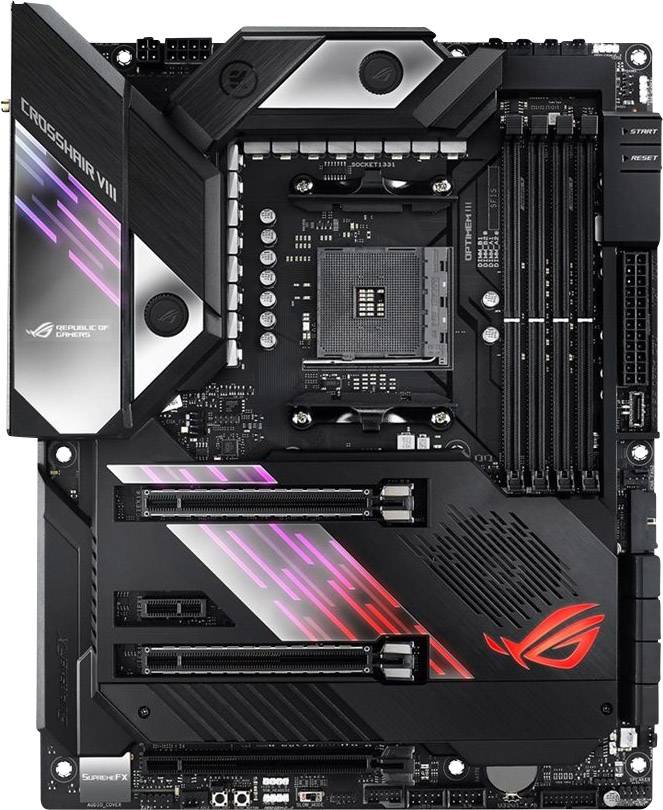 Asus ROG Crosshair VIII Formula Mainboard Sockel (PC) AMD® AM4 Formfaktor (Details) ATX Mainboard-Chipsatz AMD® X570
