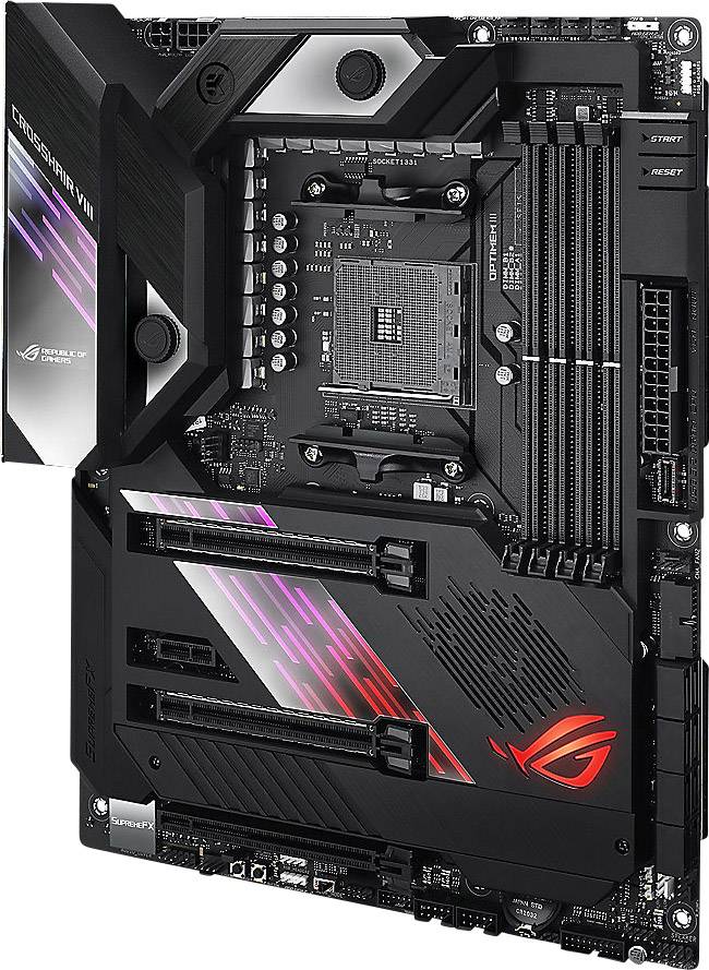 Asus ROG Crosshair VIII Formula Mainboard Sockel (PC) AMD® AM4 Formfaktor (Details) ATX Mainboard-Chipsatz AMD® X570