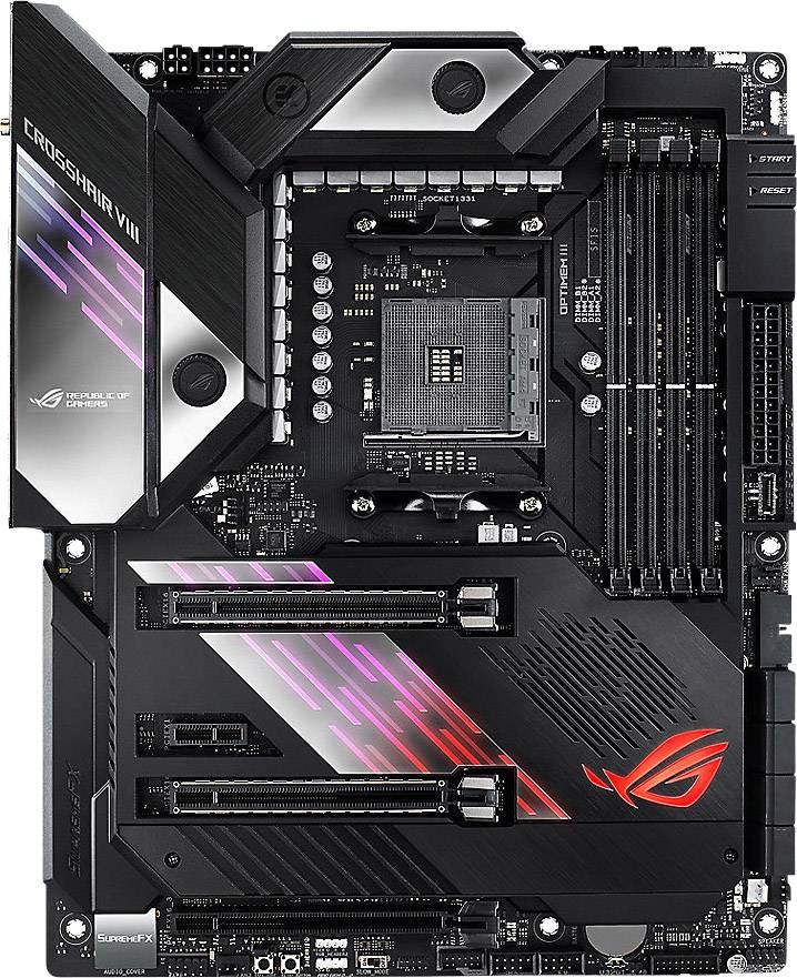 Asus ROG Crosshair VIII Formula Mainboard Sockel (PC) AMD® AM4 Formfaktor (Details) ATX Mainboard-Chipsatz AMD® X570