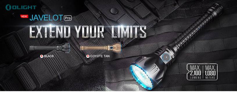 OLight Javelot Pro LED Taschenlampe akkubetrieben 2100lm 380g