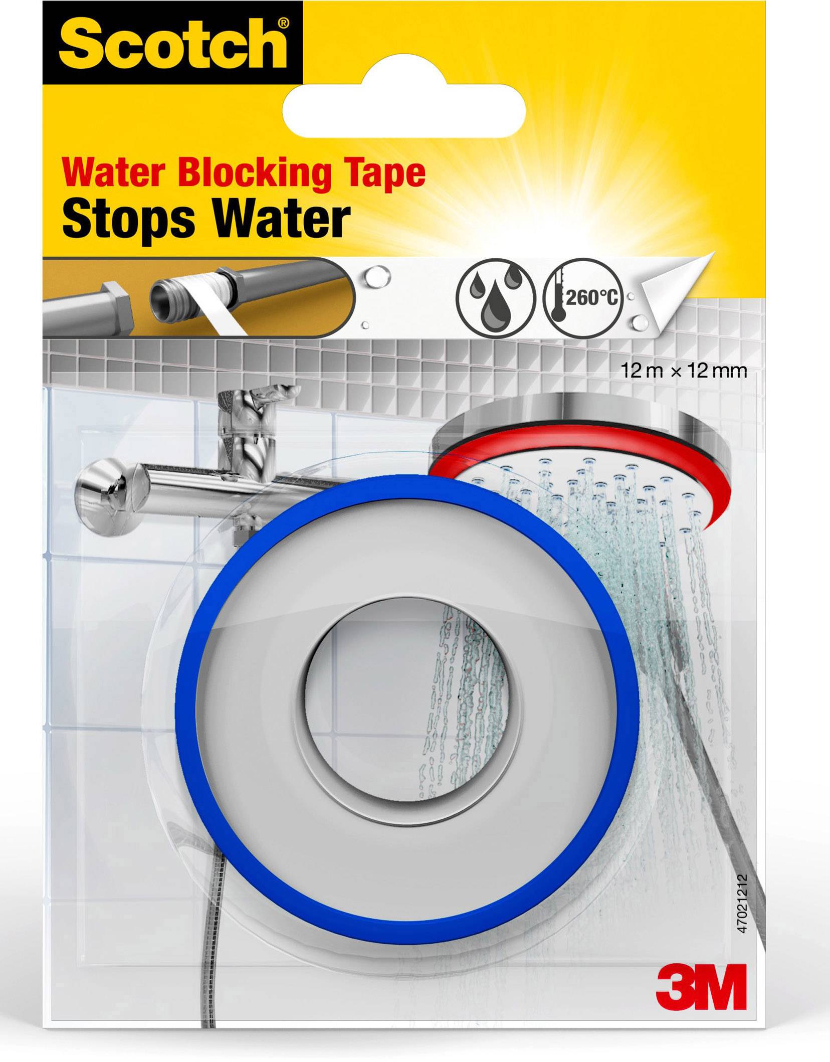 3M 4702 Dichtband Scotch® Weiß (L x B) 12m x 12mm