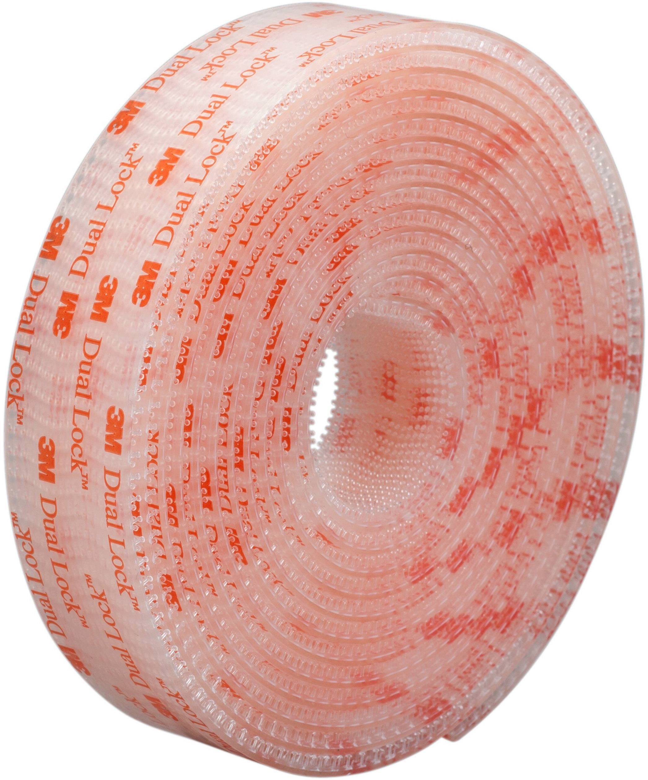 Druckverschluss Dual Lock DLHSE Rollenbreite 25 mm Rollenlänge 1,25 m Dicke 5,7 mm Kleber Acrylat, gute Soforthaftung,