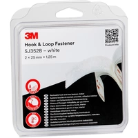 3M SJ352B Klettband zum Aufkleben (L x B) 1.25m x 25mm Weiß 1St. 3M SJ352B Klettband zum Aufkleben (L x B) 1.25m x 25mm Weiß 1St.