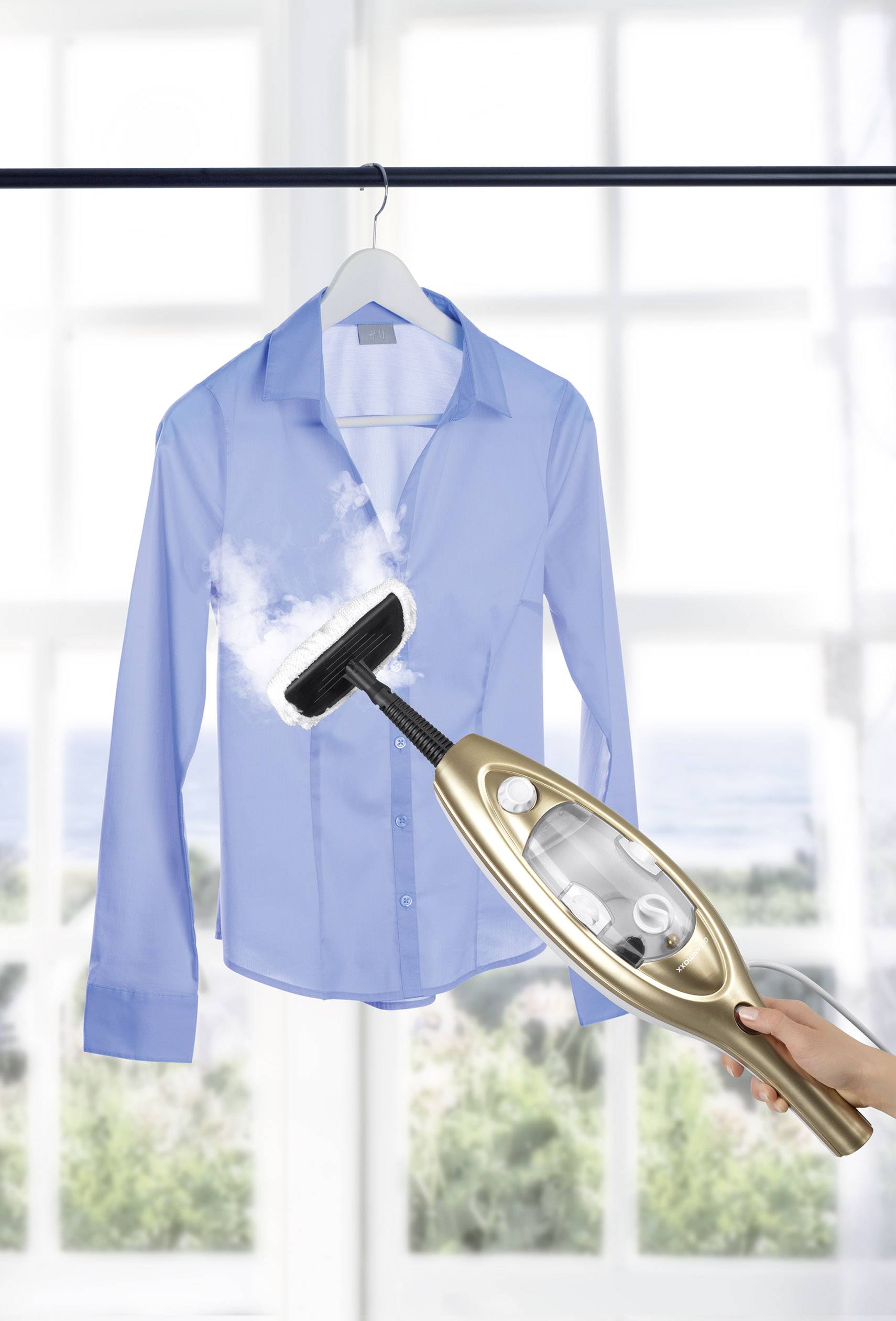 CleanMaxx 1123 Dampfbesen 1123 Grün, Weiß