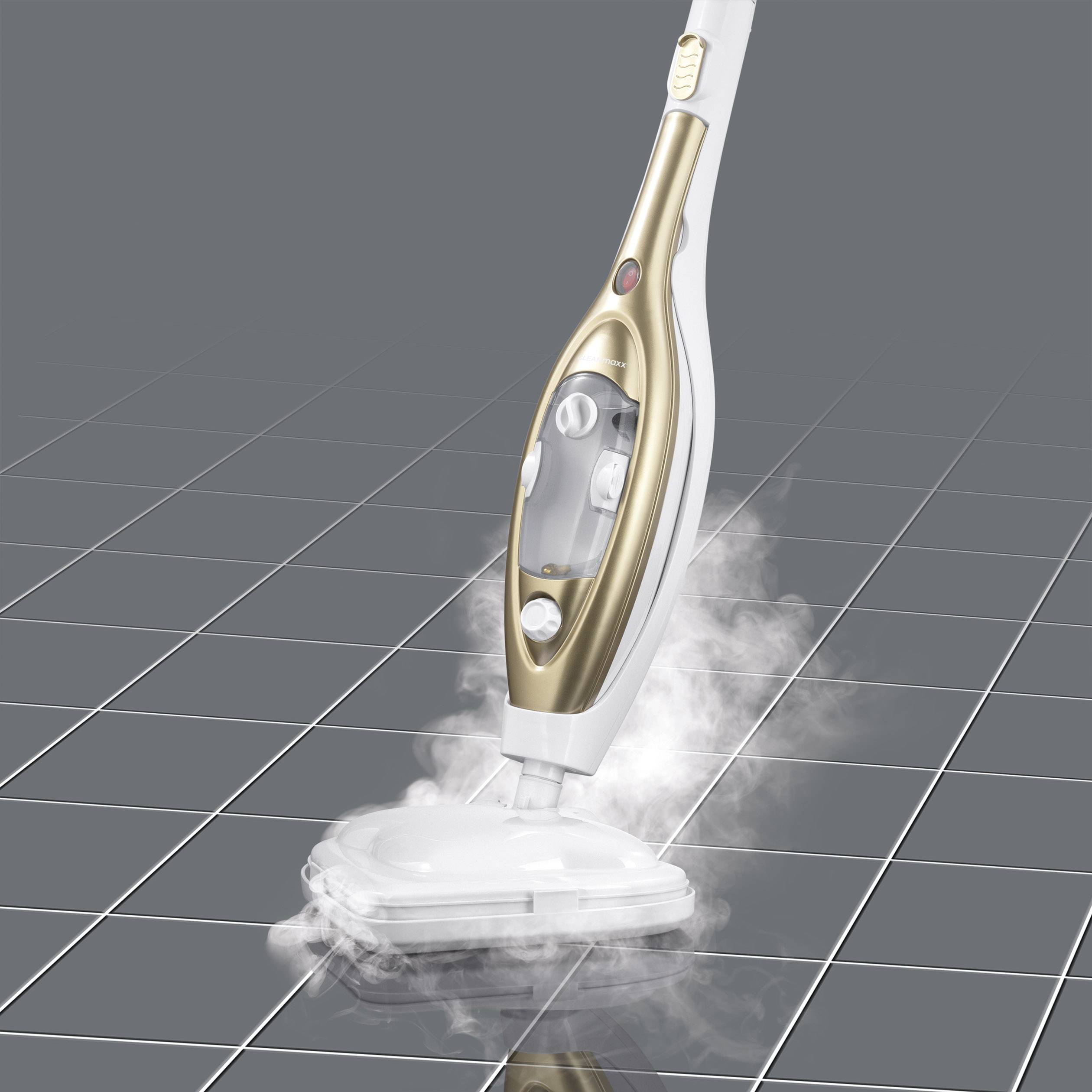 CleanMaxx 1123 Dampfbesen 1123 Grün, Weiß