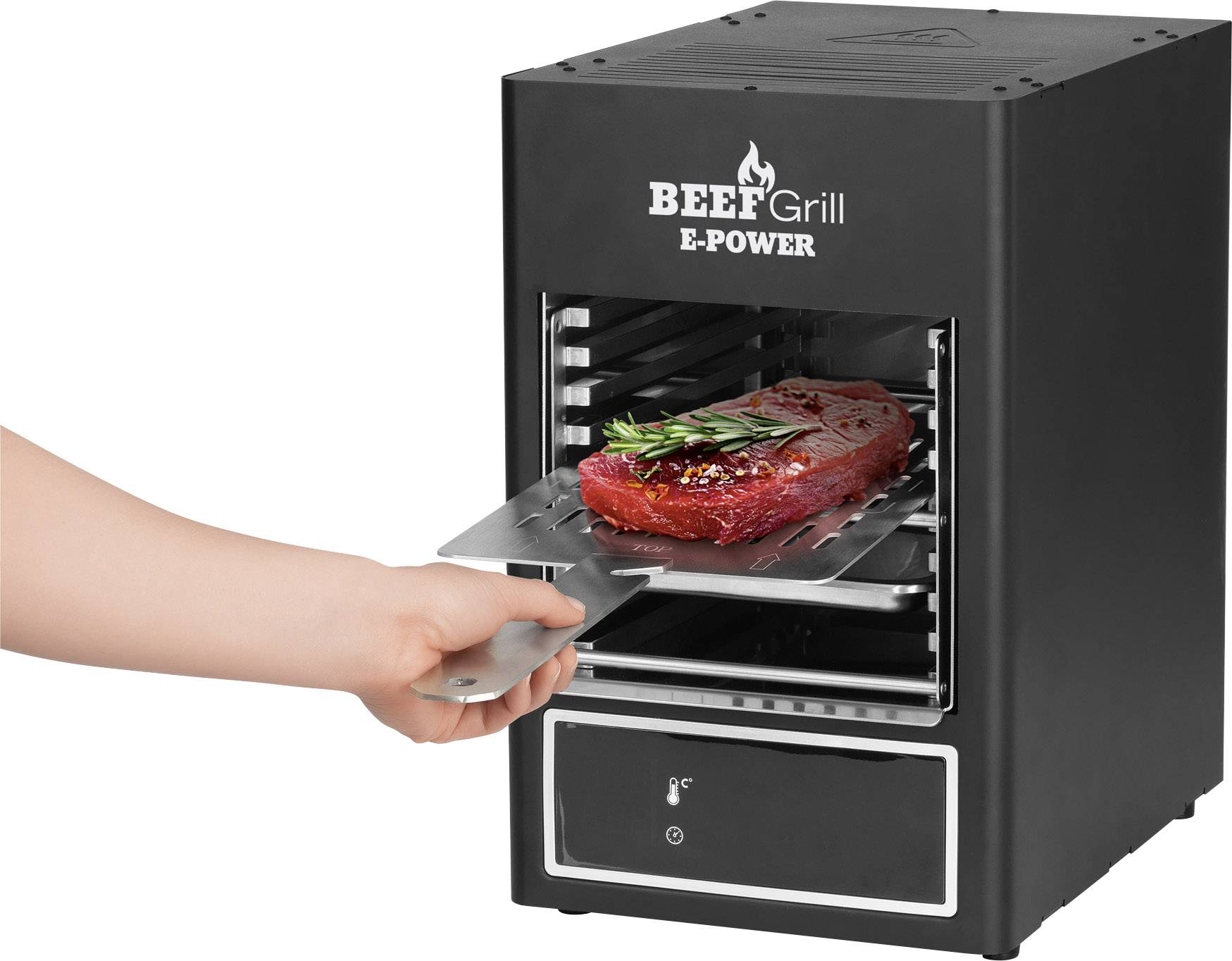 GourmetMaxx 8681 Steak Elektro-Grill Schwarz
