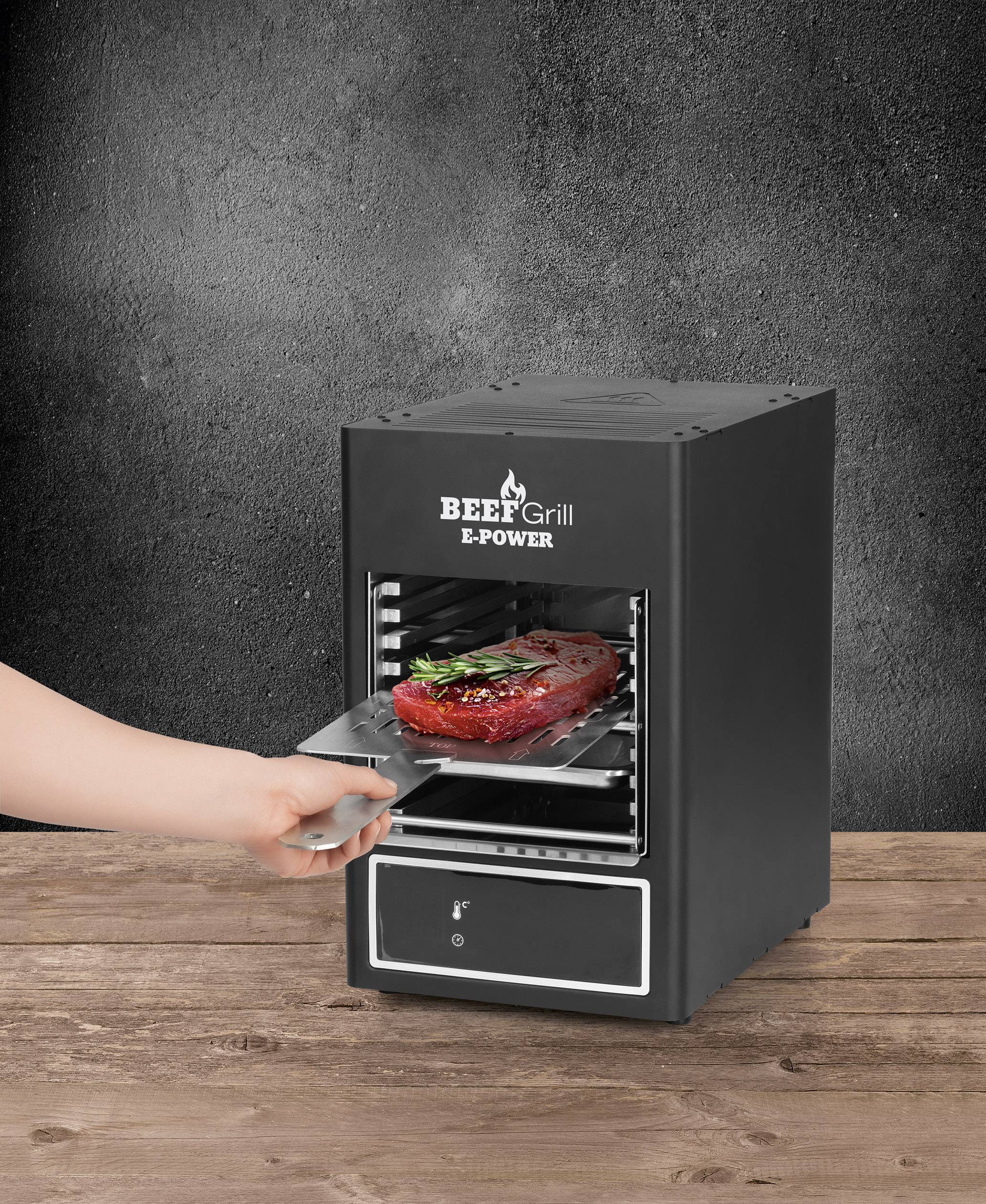 GourmetMaxx 8681 Steak Elektro-Grill Schwarz