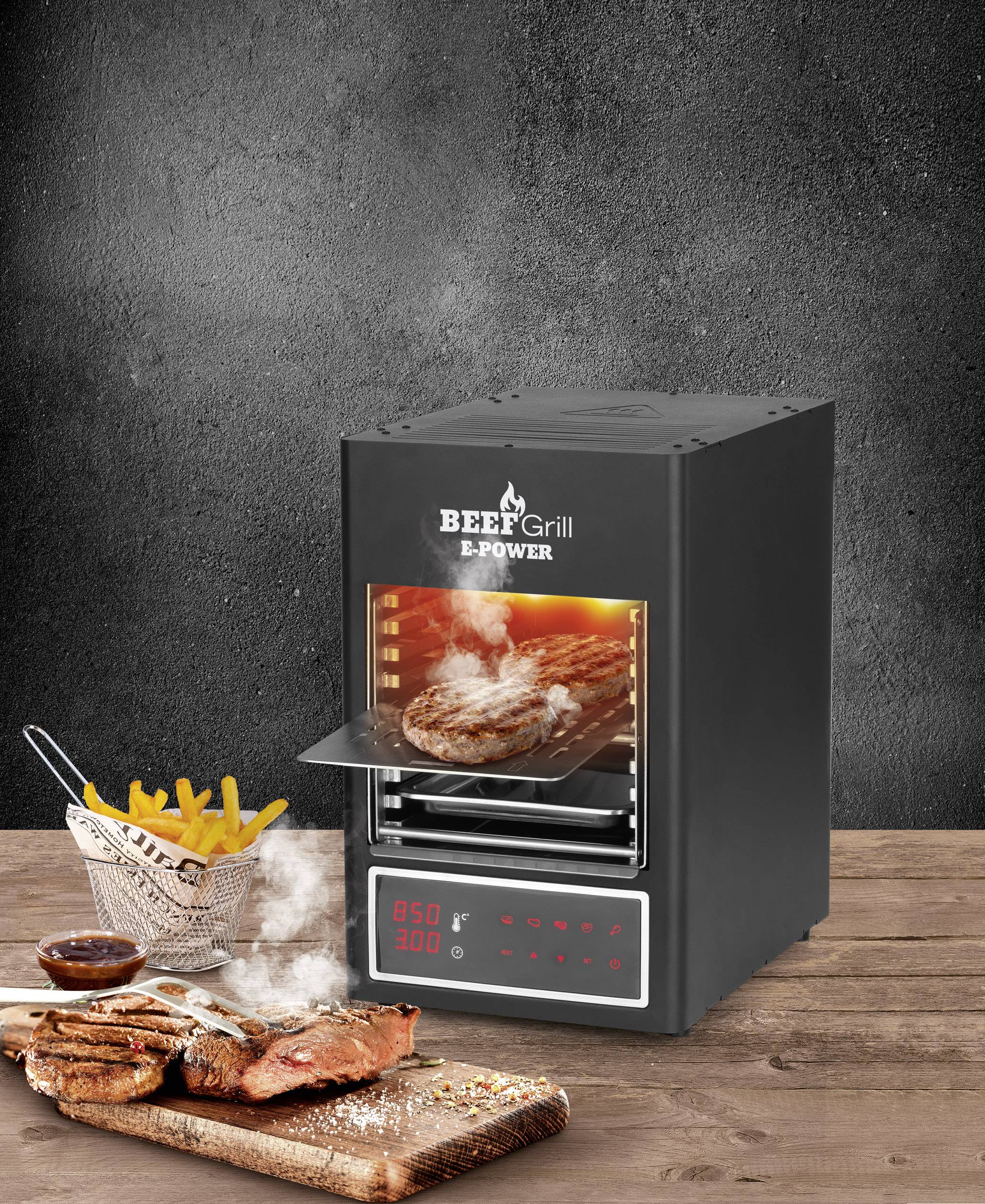 GourmetMaxx 8681 Steak Elektro-Grill Schwarz