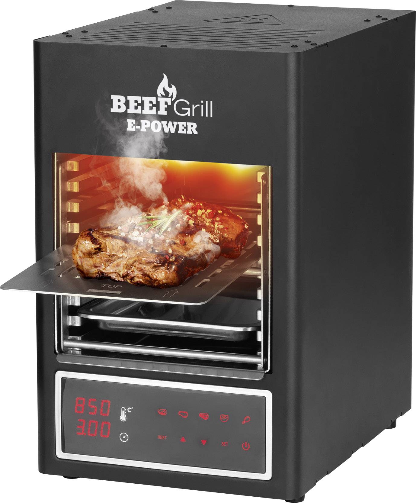 GourmetMaxx 8681 Steak Elektro-Grill Schwarz