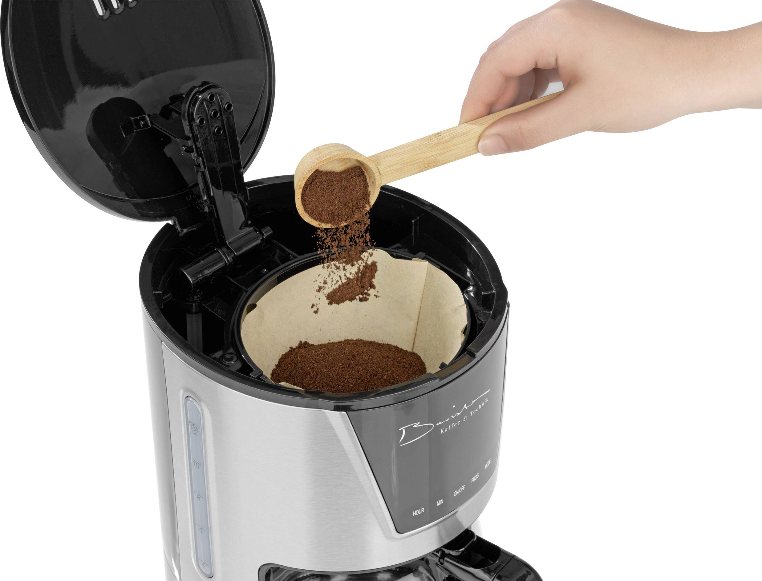 GourmetMaxx Barista 1160 Kaffeemaschine Edelstahl Fassungsvermögen Tassen=12