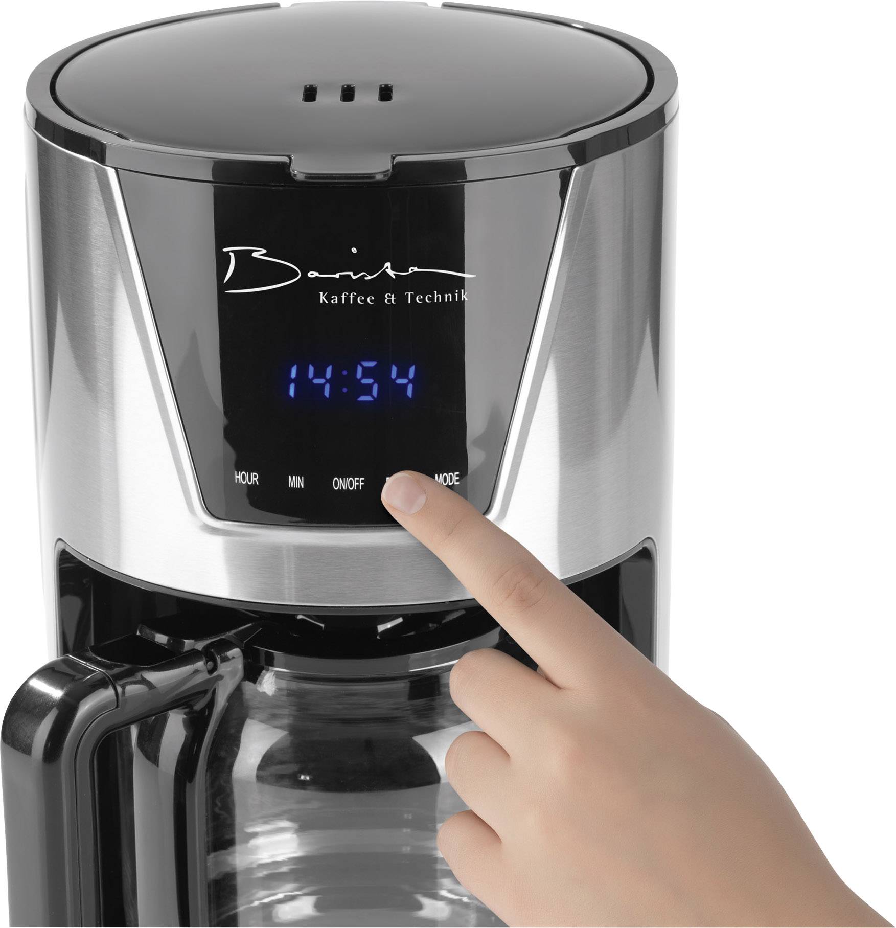 GourmetMaxx Barista 1160 Kaffeemaschine Edelstahl Fassungsvermögen Tassen=12