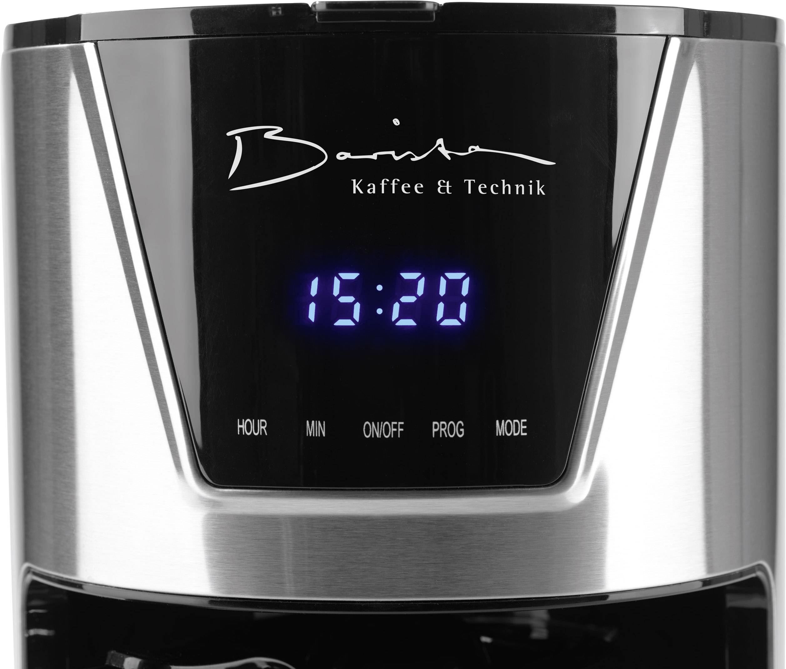 GourmetMaxx Barista 1160 Kaffeemaschine Edelstahl Fassungsvermögen Tassen=12