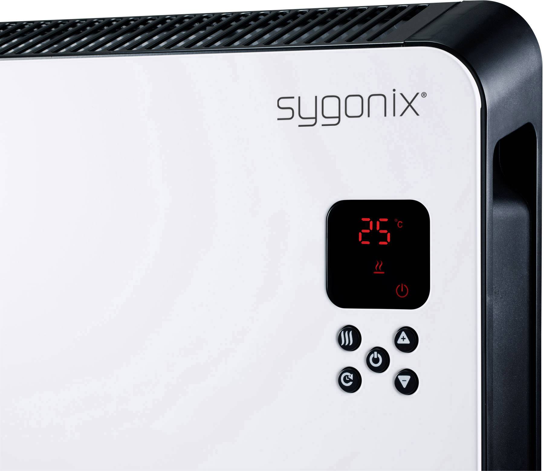 Sygonix SY-4289908 Konvektor 30m² Weiß, Schwarz
