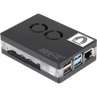 Joy-it RB-CaseP4+03 SBC-Gehäuse Passend für (Entwicklungskits): Raspberry Pi® inkl. aktiven Kühler, mit Magnetverschluss Joy-it RB-CaseP4+03 SBC-Gehäuse Passend für (Entwicklungskits): Raspberry Pi® inkl. aktiven Kühler, mit Magnetverschluss