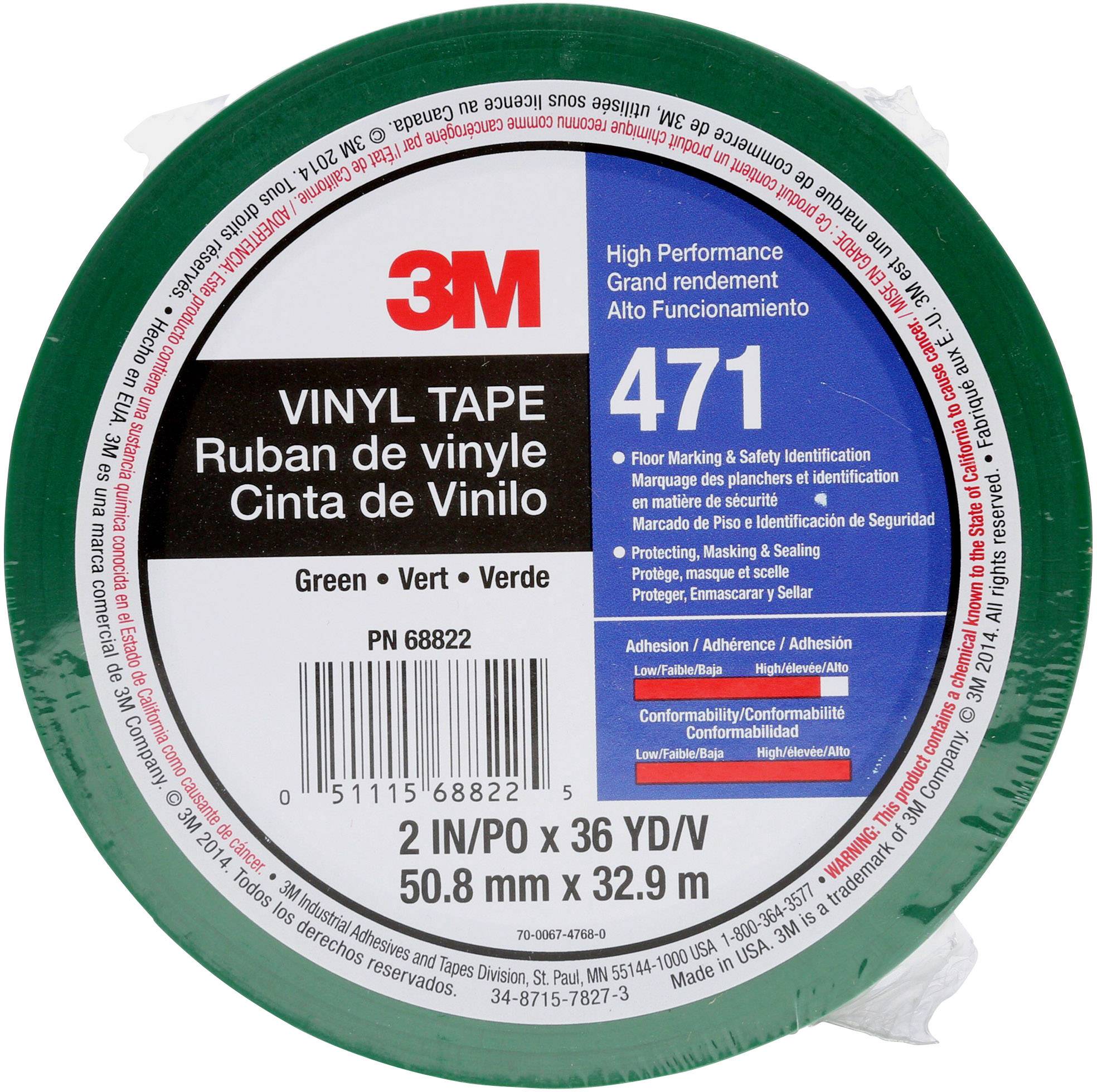 3M 471GR50IW PVC-Klebeband Grün (L x B) 33 m x 50 mm 1 St.