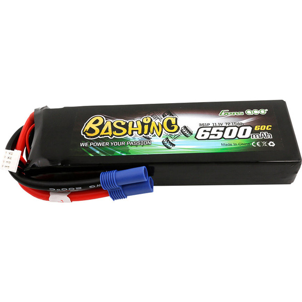Gens ace Pack de batterie (LiPo) 11.1 V 6500 mAh Nombre de cellules: 3 60 C Softcase EC5
