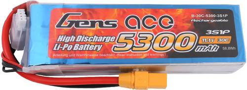 Modellbau-Akkupack (LiPo) 11.1V 5300 mAh Zellen-Zahl: 3 30 C XT90