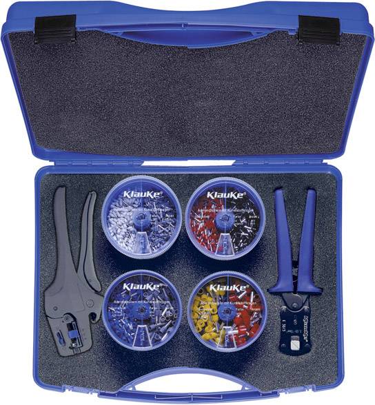 Klauke SK303P Aderendhülsen-Sortiment 0.5 mm², 0.75 mm², 1 mm², 1.5 mm², 2.5 mm², 4 mm², 6 mm², 10mm² 1 Set