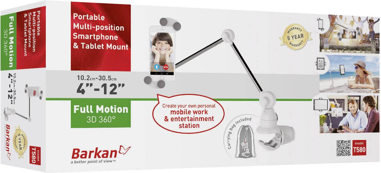 Barkan T580 Tablet-Halterung Passend für Marke: universal 10,1cm (4") - 30,5cm (12")