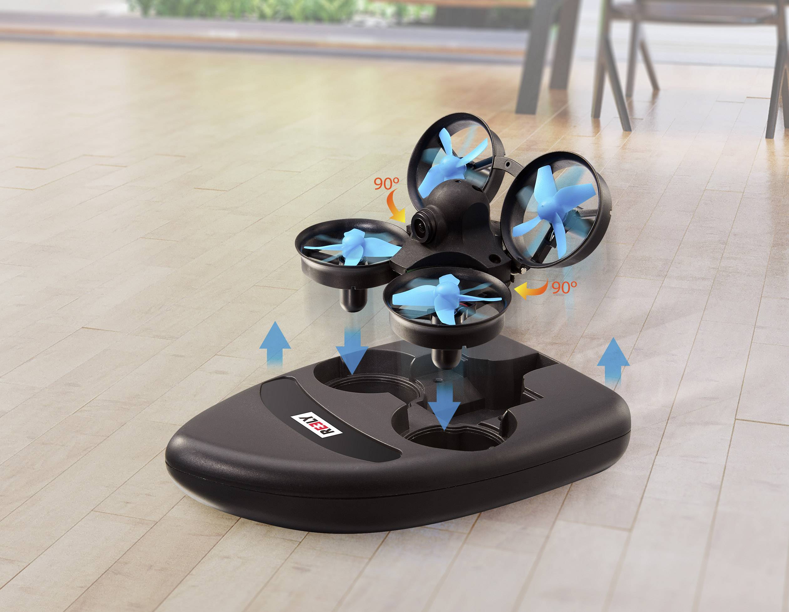 Reely Vortex Mini 2 in 1 drone and hovercraft FPV Quadrocopter RtF Einsteiger
