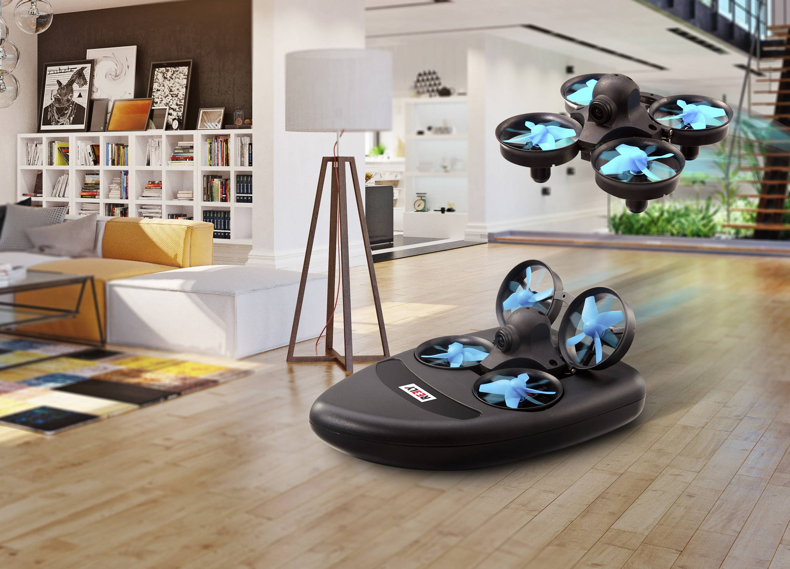 Reely Vortex Mini 2 in 1 drone and hovercraft FPV Quadrocopter RtF Einsteiger