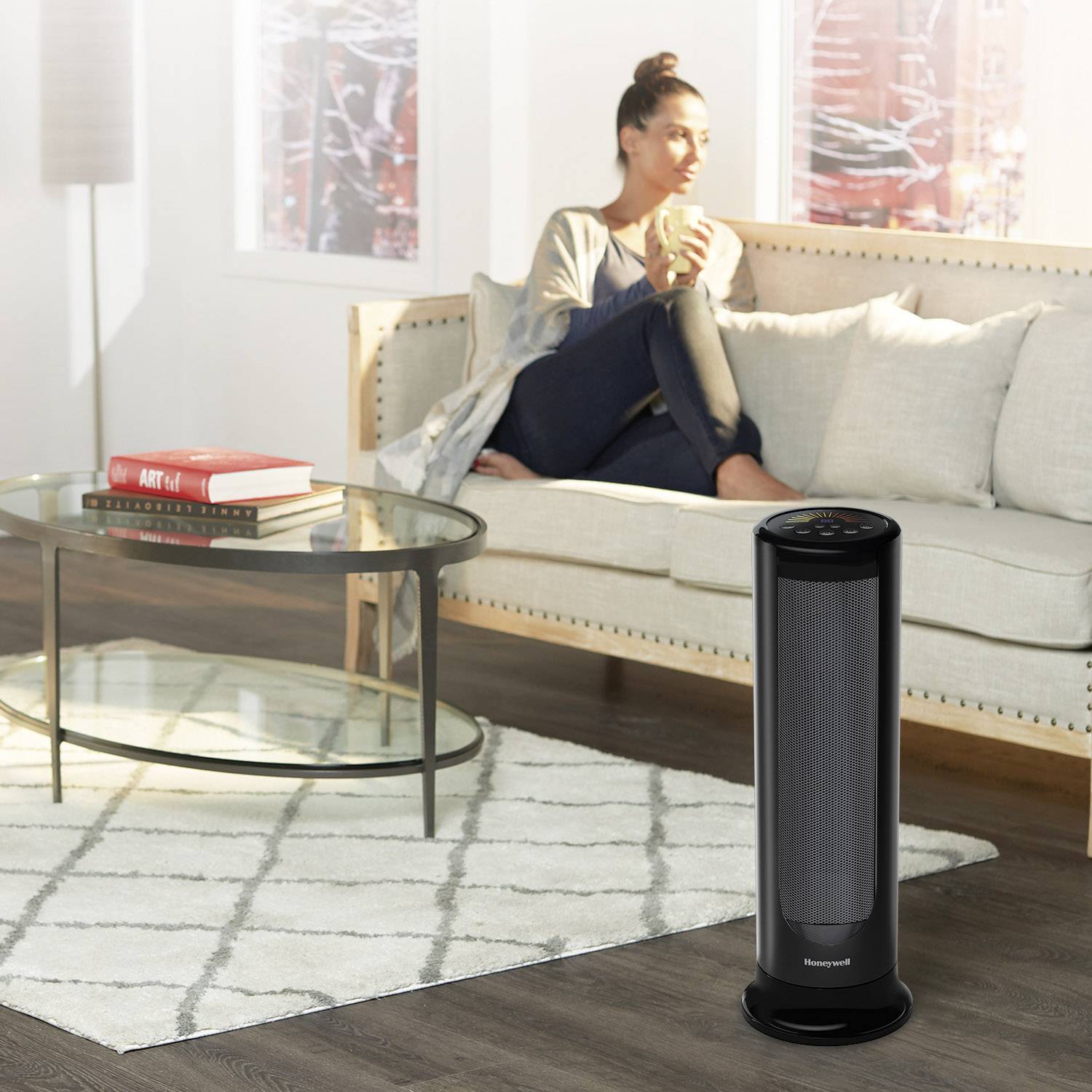 Honeywell Home HCE646BE2 Keramik-Heizlüfter 30m² Schwarz