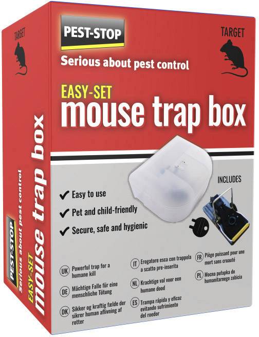 PEST STOP Trap Box Mausefalle Funktionsart Lockstoff 1 St.