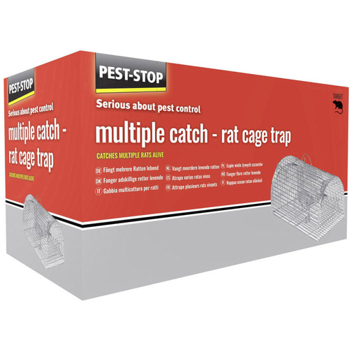 PEST STOP Multicatch Rat Cage Lebendfalle Lockstoff 1 St.