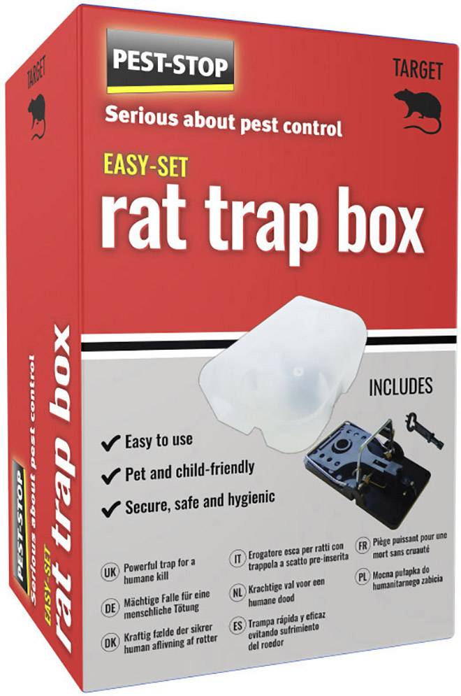 PEST STOP Trap Box Rattenfalle Funktionsart Lockstoff 1 St.
