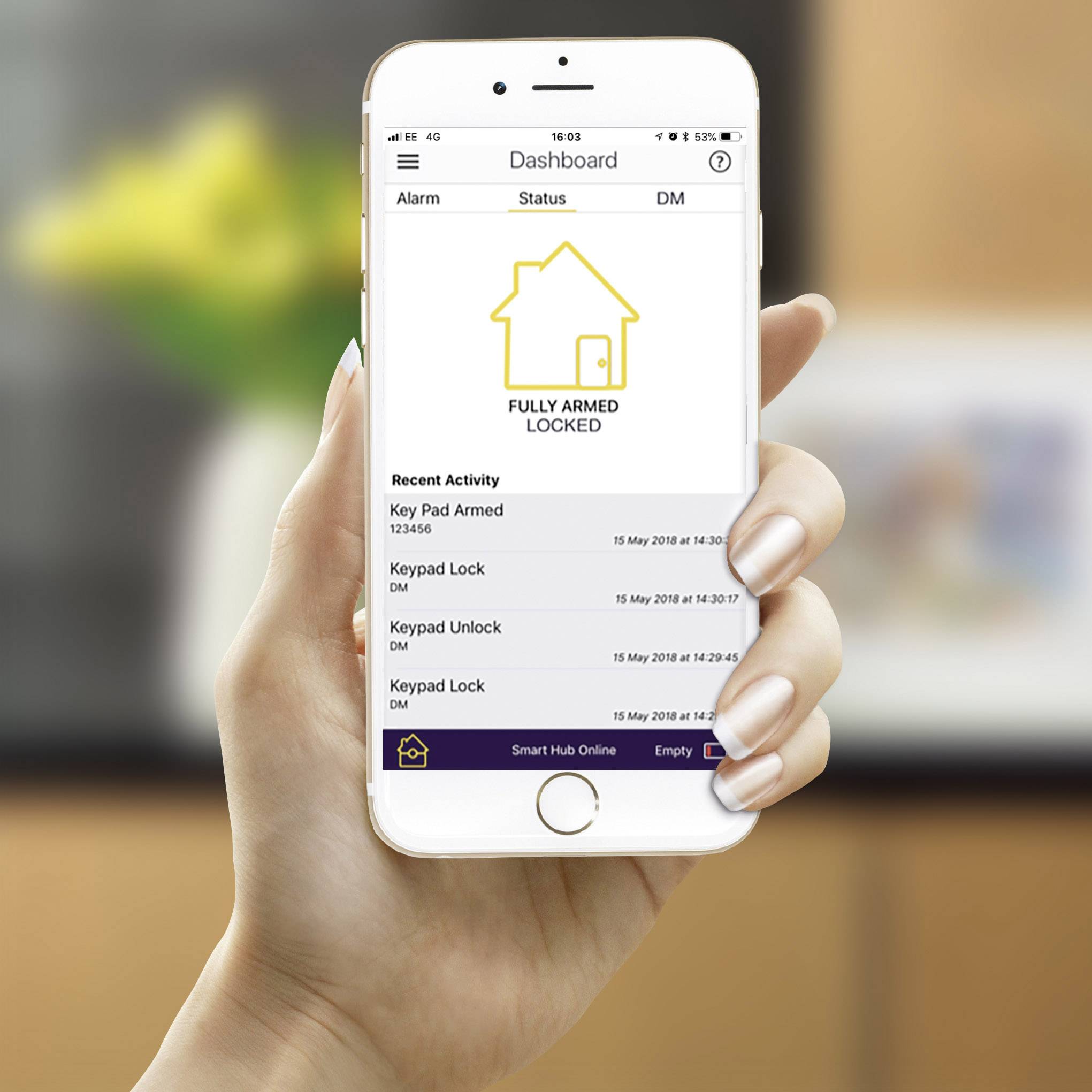 YALE AC-PS-EU Funk-Alarmanlagen-Erweiterung Funk-Steckdose