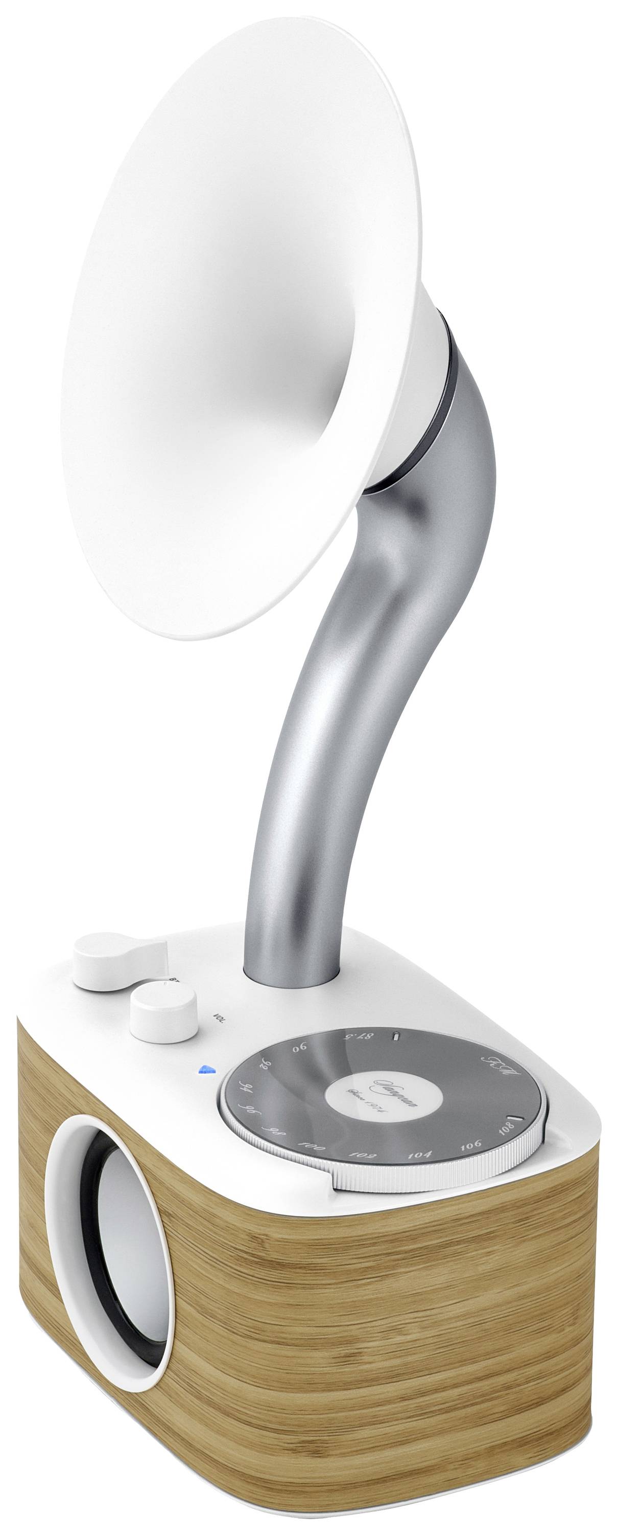 Sangean WR-45 White Tischradio UKW AUX, Bluetooth® wiederaufladbar Weiß