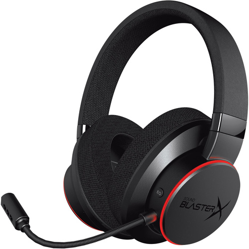Sound BlasterX SoundBlaster X H6 Gaming Over Ear Headset kabelgebunden 7.1 Surround Schwarz, RGB Mikrofon-Rauschunterdrückung