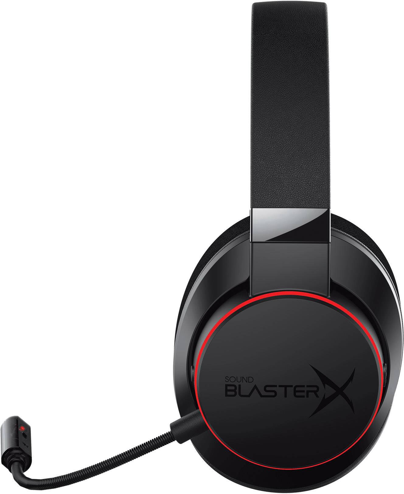 Sound BlasterX SoundBlaster X H6 Over Ear Headset kabelgebunden 7.1 Surround Schwarz, RGB Mikrofon-Rauschunterdrückung Lautstärkeregelung, Mikrofon