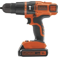 Black & Decker Akku-Bohrschrauber 18V 1.5Ah Li-Ion inkl. 2. Akku, inkl. Koffer Black & Decker Akku-Bohrschrauber 18V 1.5Ah Li-Ion inkl. 2. Akku, inkl. Koffer