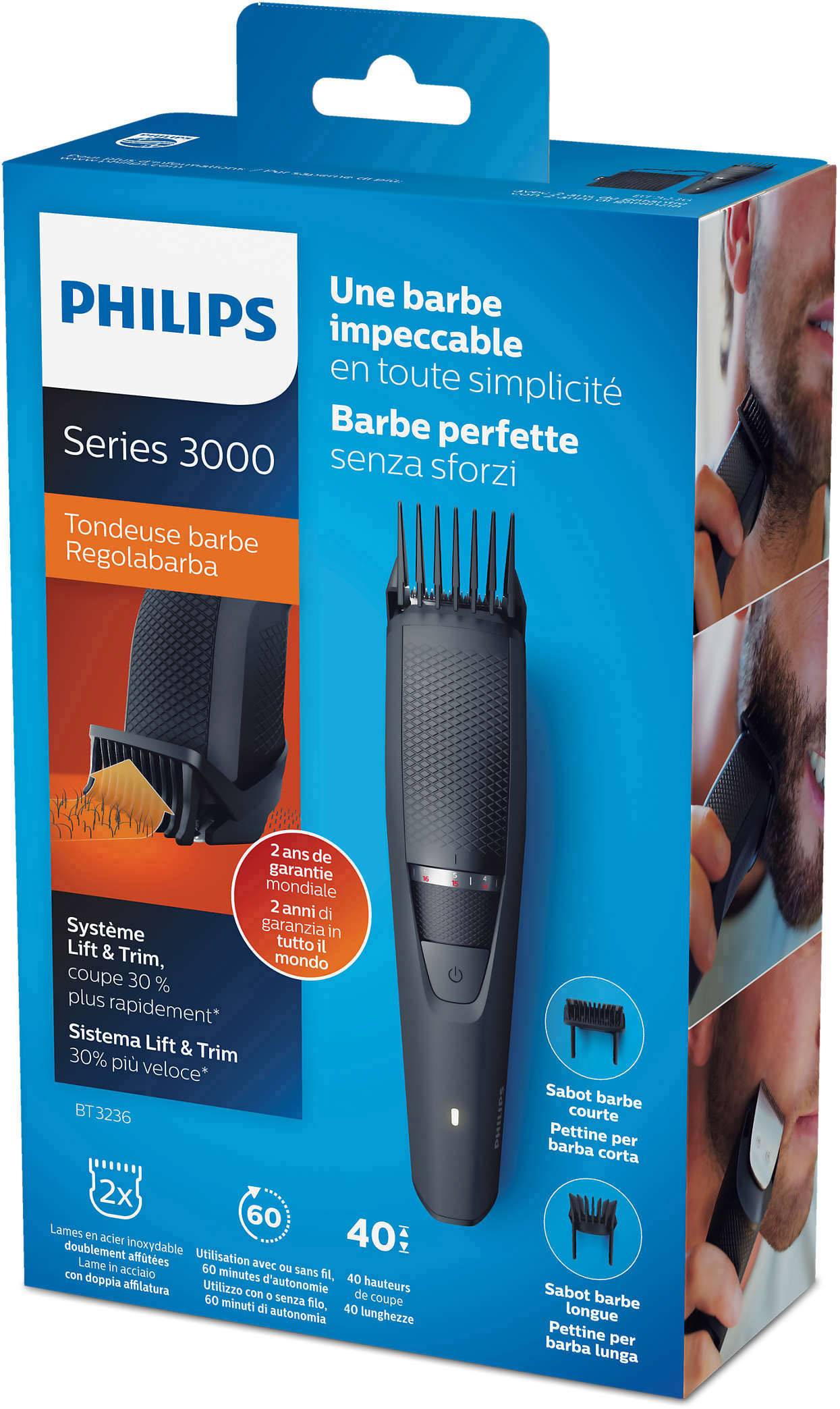 Philips Series 3000 BT3236 Bartschneider Schwarz