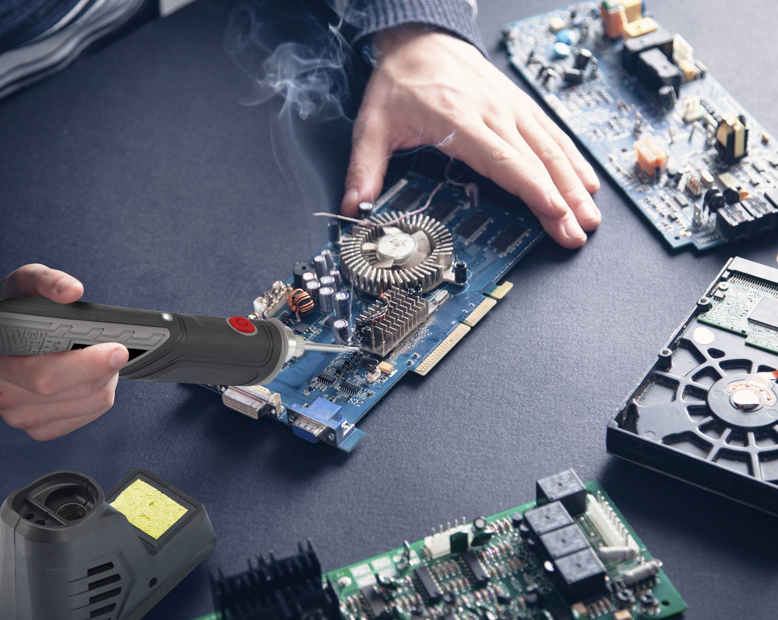 Basetech LWK-300 Lötkolben-Set 4 V 7 W 300 °C (max)