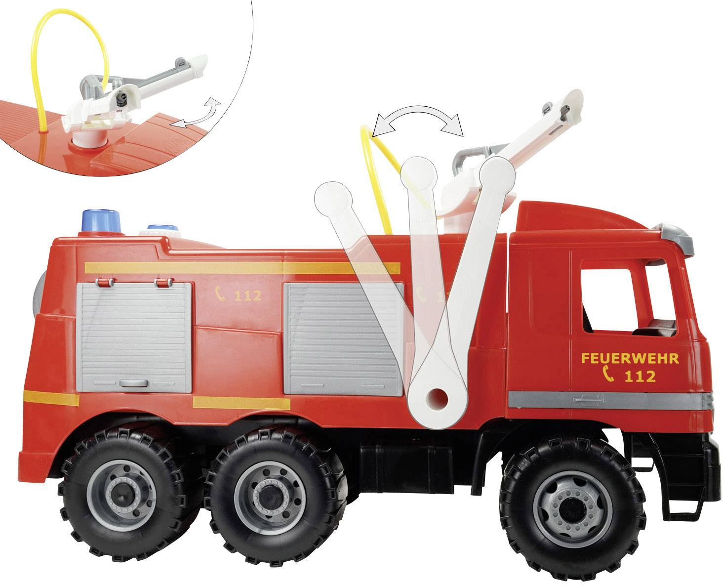 LENA GIGA TRUCKS Feuerwehr mit Aufklebern