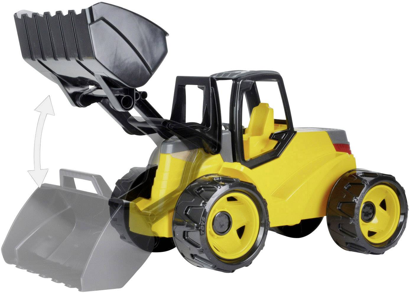 LENA GIGA TRUCKS Schaufellader Pro, gelb/schwarz