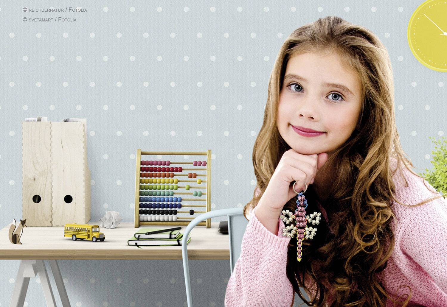 LENA Maskottchen - 8 schillernde Perlentiere 42690