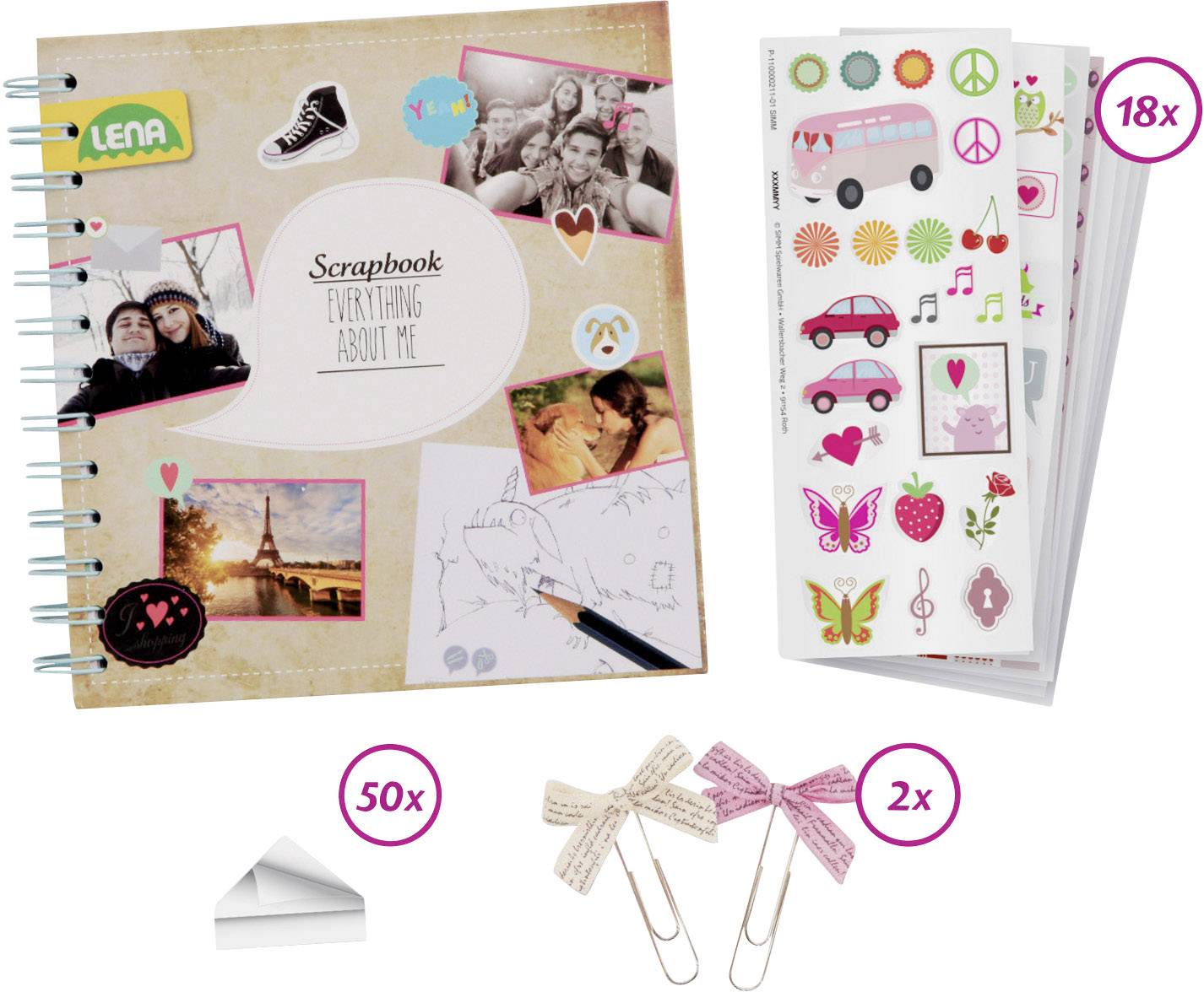 LENA Scrapbook klein 42332