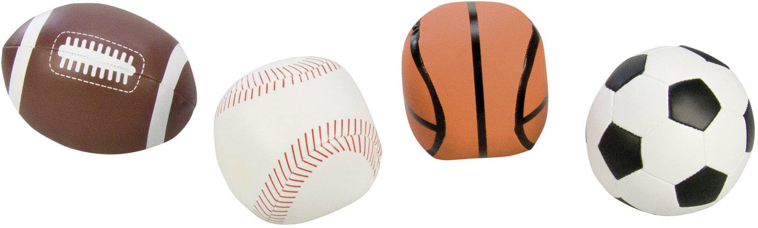 LENA Soft-Sportbälle 4er-Set 10 cm