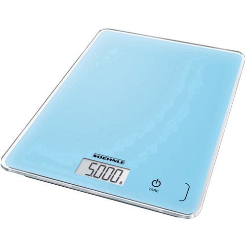 Soehnle KWD Page Compact 300 pale blue Digitale Küchenwaage mit Wandbefestigung Wägebereich (max.)=5kg Blau