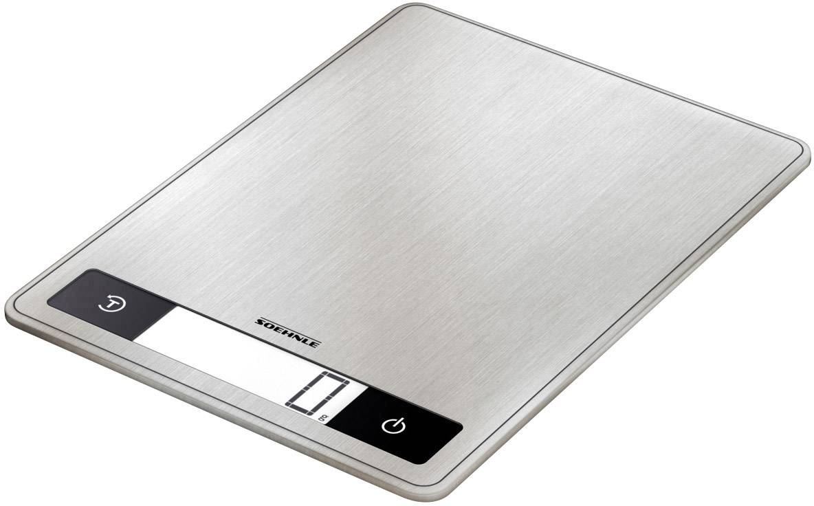 Soehnle KWD Page Profi 200 Küchenwaage digital mit Wandbefestigung Wägebereich (max.)=15 kg Edelstahl 240 x 175 x 16
