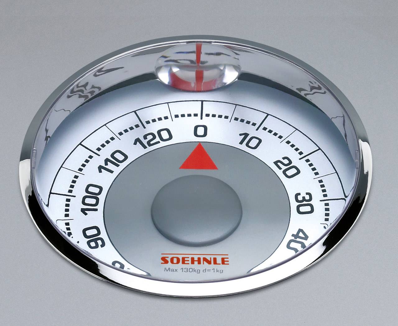 Soehnle PWA LOUPE silber Analoge Personenwaage Wägebereich (max.)=130 kg
