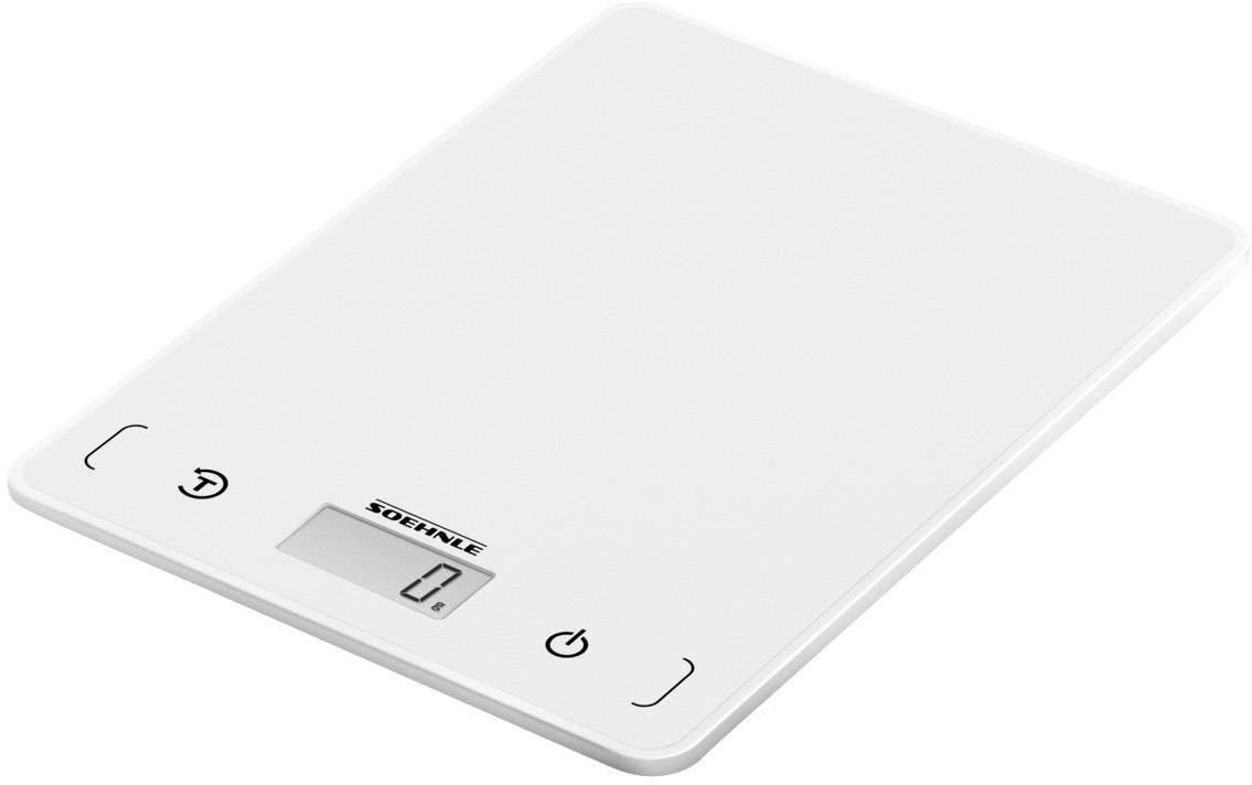 Soehnle KWD Page Compact 200 Digitale Küchenwaage mit Wandbefestigung Wägebereich (max.)=5kg Weiß