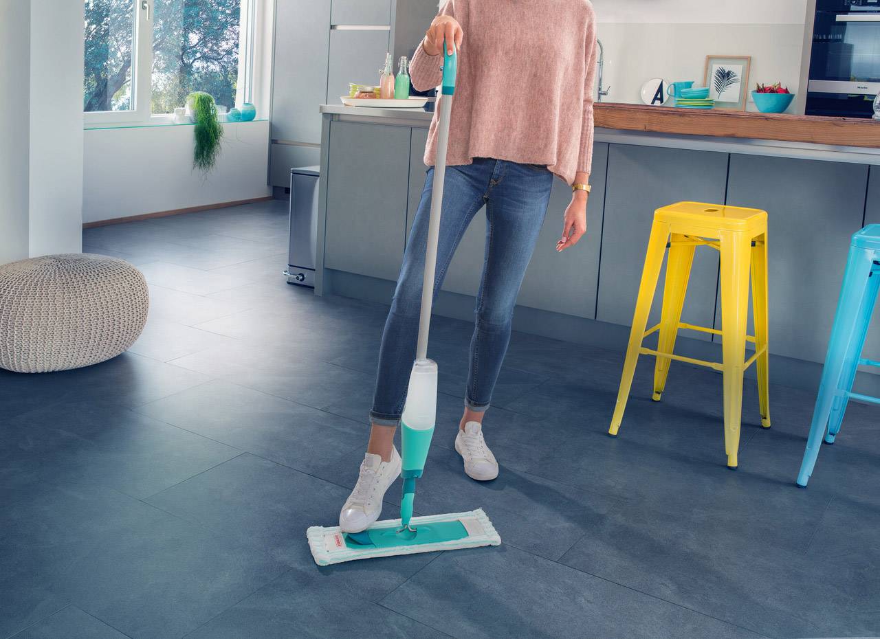 Leifheit EasySpray XL micro Bodenwischer Grün, Weiß