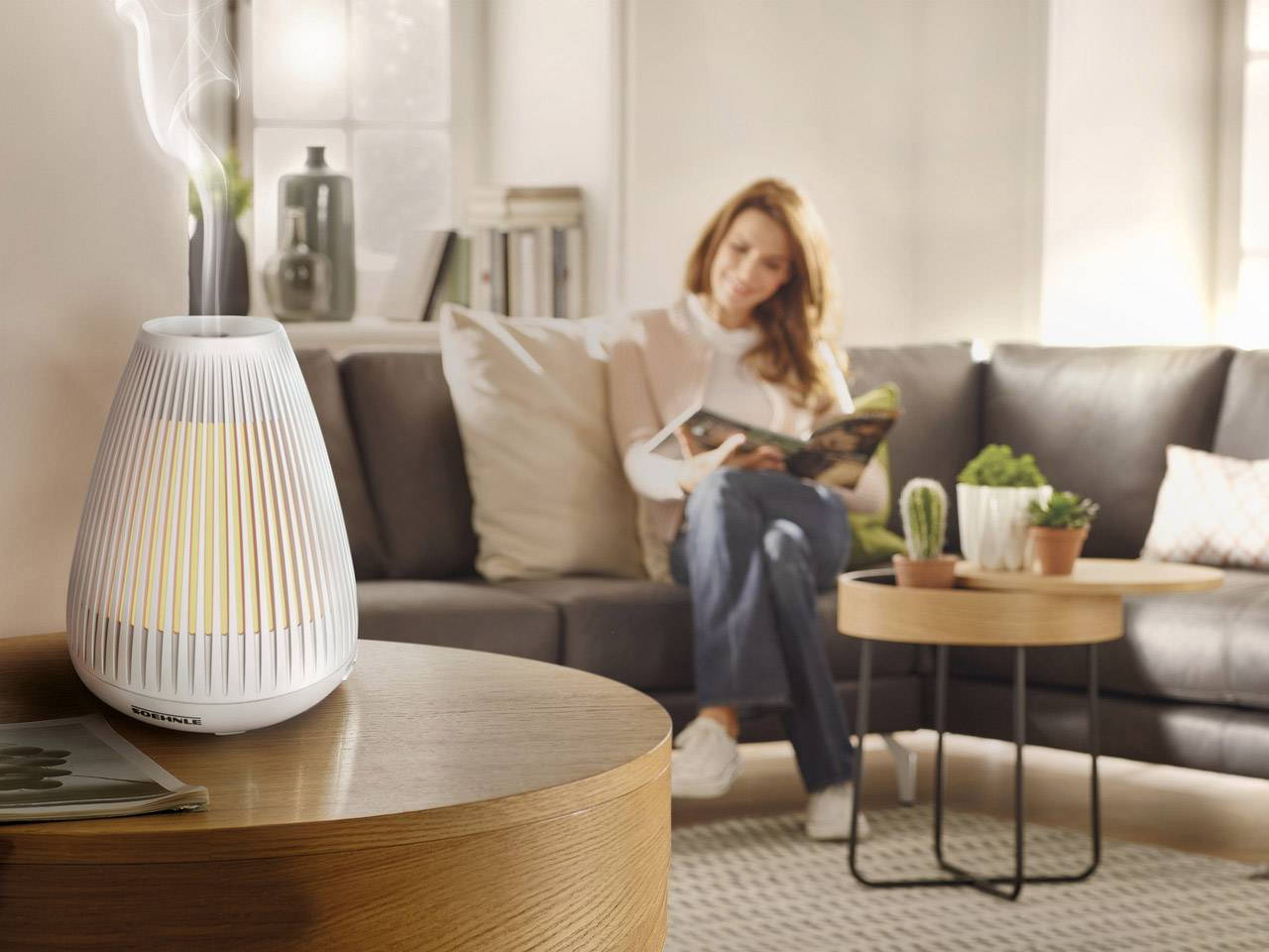 Soehnle Bari Aroma-Lufterfrischer mit Ultraschall 16m² Weiß